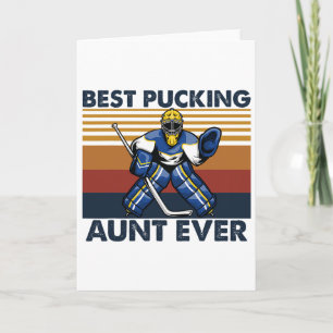 Bästa puckande fastern någonsin Roligt hockey-fast Kort