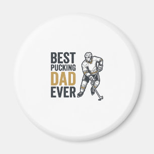 Bästa puckande pappa någonsin Hockey Pappa Tröja D Magnet