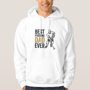 Bästa puckande pappa någonsin Hockeypappa Shirt De Hoodie