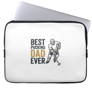 Bästa puckande pappa någonsin Hockeypappa Shirt de Laptop Fodral