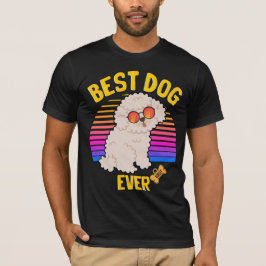 Bästa Pudel Hund någonsin Retro T Shirt