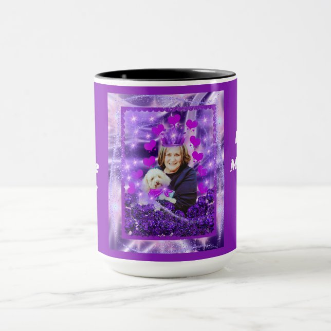 Bästa Pudel-Mamma-kaffe Mugg (Center)