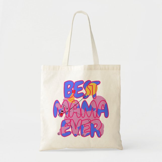 Bästa pudel-mamma någonsin tygkasse (Framsidan)