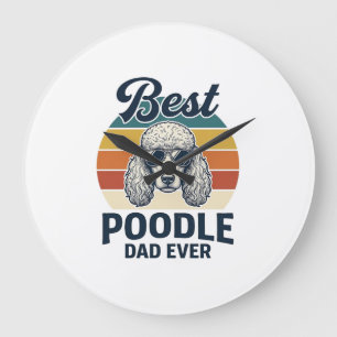 Bästa Pudel Pappa Någonsin Vintage Gravy Hund Tröj Stor Klocka