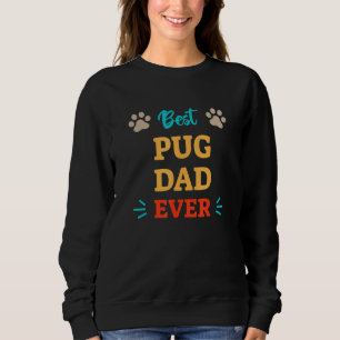 Bästa Pug Dog Pappa Någonsin T Shirt