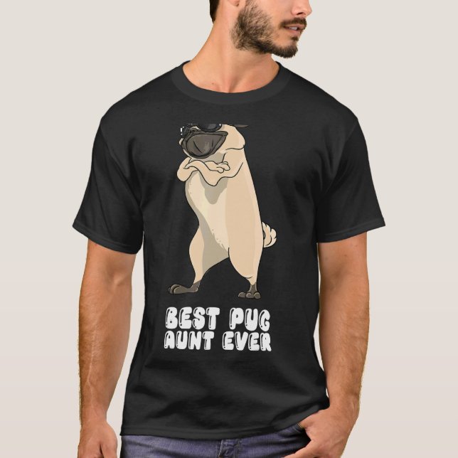 Bästa Pug-fastern någonsin T Shirt (Framsida)