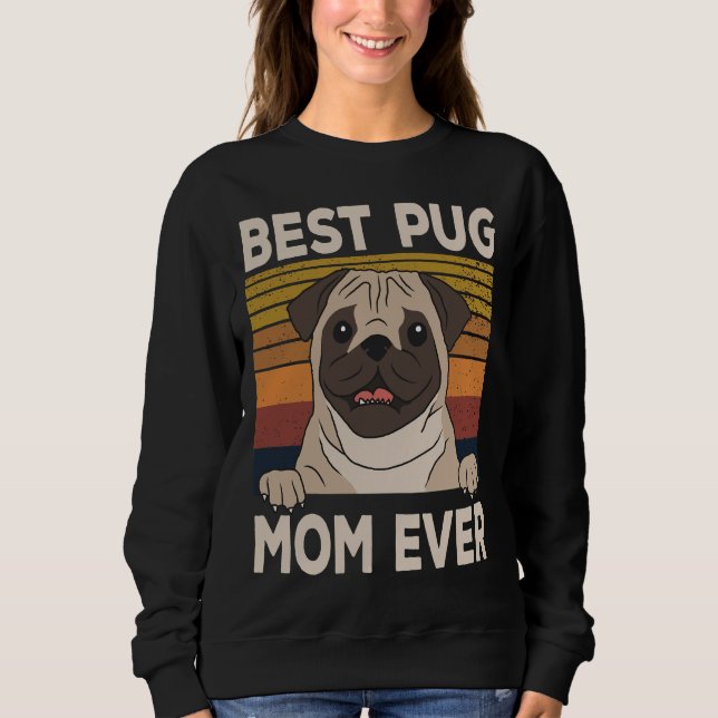 Bästa pug mamma Classic T-Shirt 466 (Framsida)