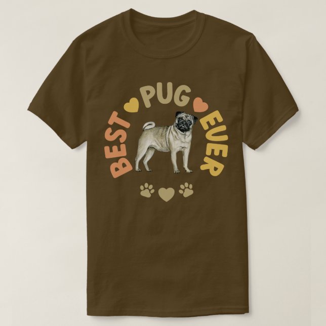 Bästa pug någonsin t shirt (Design framsida)