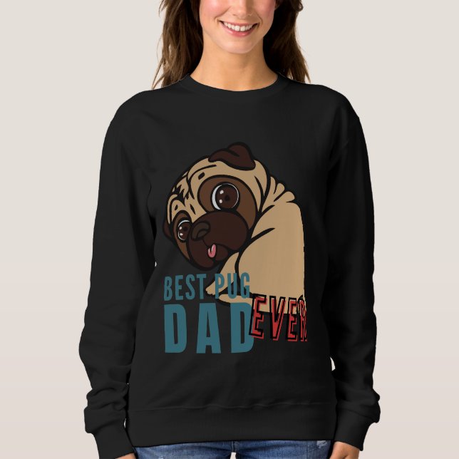 BÄSTA PUG PAPPA någonsin, den lustiga PUG Classic  T Shirt (Framsida)