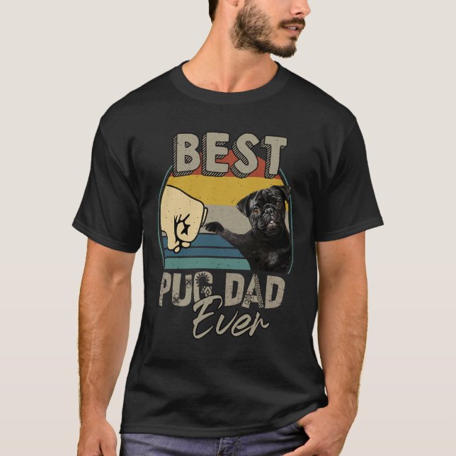 Bästa Pug Pappa Någonsin Essential  217 T Shirt (Framsida)
