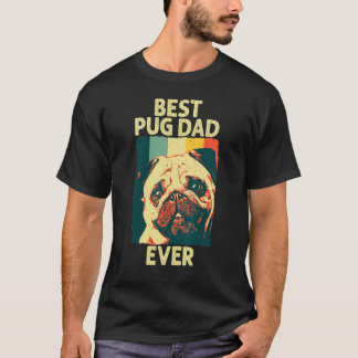 Bästa Pug Pappa Någonsin För Pug Hund Husdjur Män T Shirt