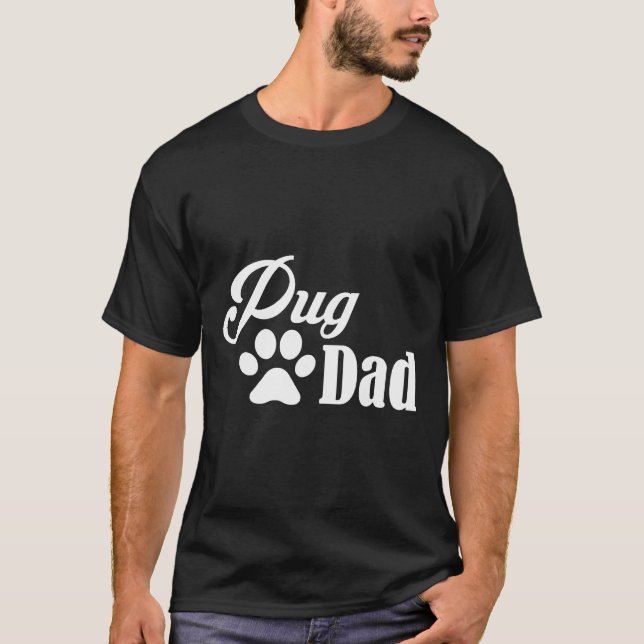 Bästa pug pappa presentidé för Pug pappor  Viktig  T Shirt (Framsida)
