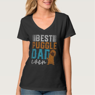 Bästa Puggle Pappa Någonsin Hund Husdjur Fars Dag T Shirt