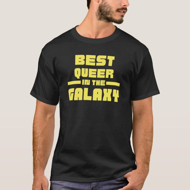 Bästa Queer I Galaxen T Shirt (Framsida)