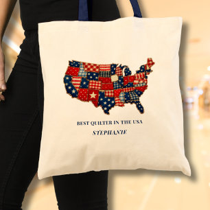 Bästa Quiltmakare i USA Personlig Patchwork Tygkasse