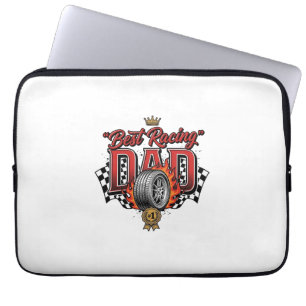 Bästa Racing Pappa Vintage Däck Fars Dag Laptop Fodral