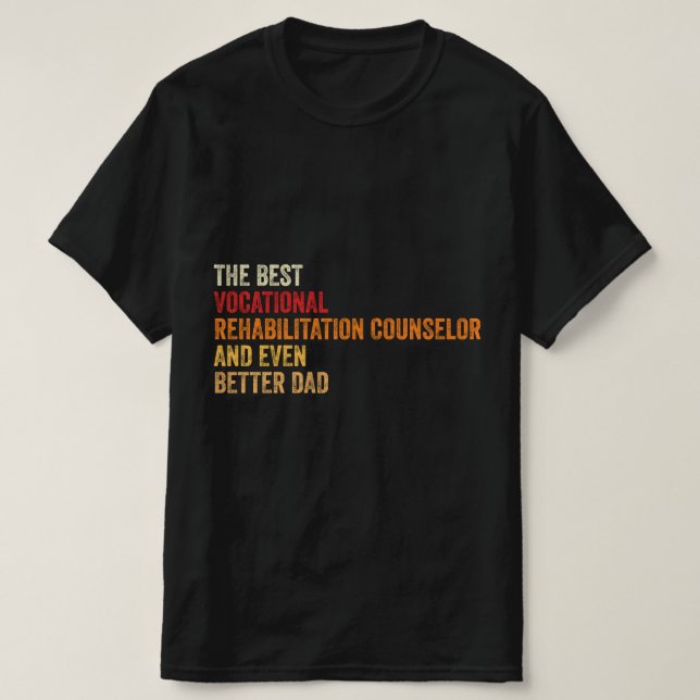 Bästa råd för yrkesmässig rehabilitering och t shirt (Design framsida)