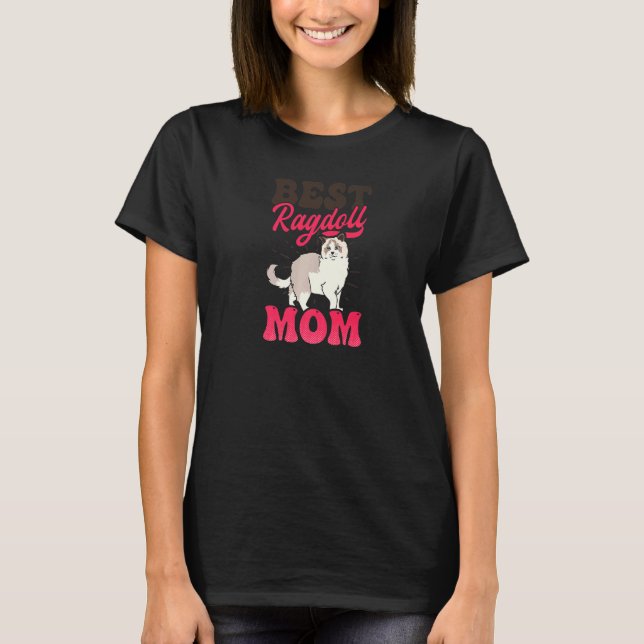 Bästa Ragdoll-Mamma Ragdoll Katt Premium T Shirt (Framsida)