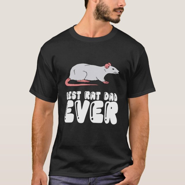 Bästa Råtta Pappa någonsin T Shirt (Framsida)