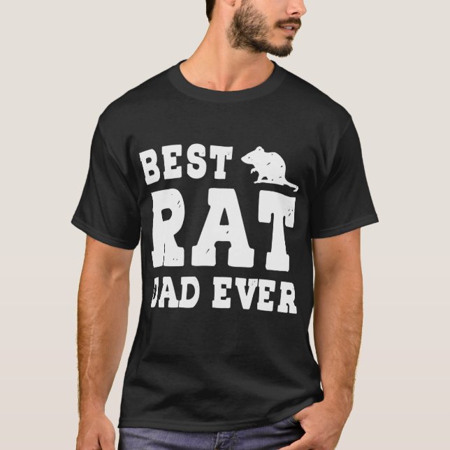 Bästa Råtta Pappan någonsin  T Shirt (Framsida)