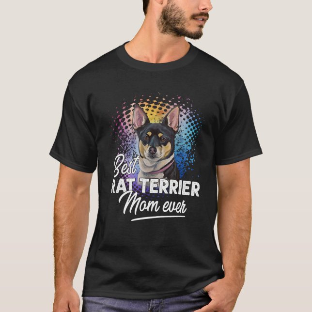 Bästa Råtta Terrier-Mamma-dagen någonsin Mor T Shirt (Framsida)