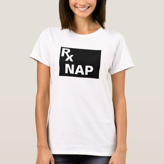 BÄSTA recept - RX NAP - Lustigt T Shirt (Framsida)