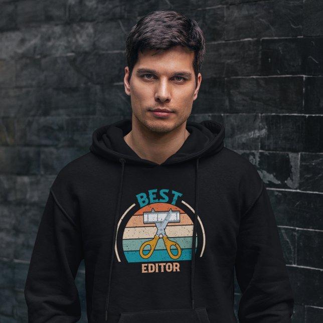 Bästa redigerare - Retro Hoodie (Skapare uppladdad)