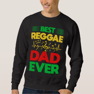 Bästa Reggae Pappa Nånsin I Rasta I Rastafari I Ja Lång Ärmad Tröja