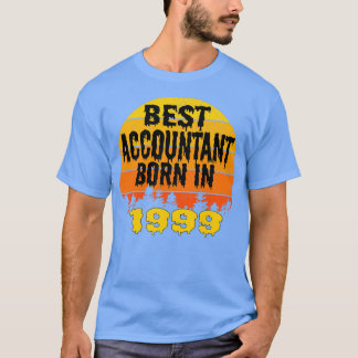 Bästa revisor född 1999 Vintage på födelsedagen T Shirt