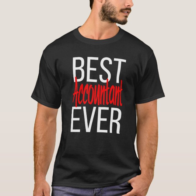 Bästa revisor någonsin Kärlek Min revisor bokhålla T Shirt (Framsida)
