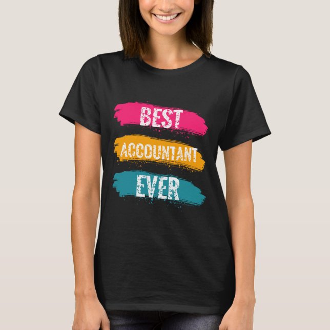 Bästa revisor någonsin t shirt (Framsida)