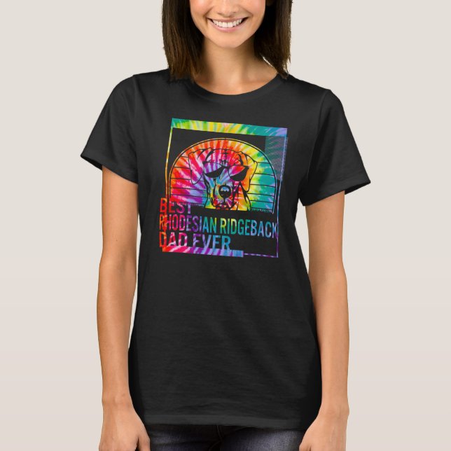 Bästa Rhodesian Ridgeback Pappa någonsin hund för  T Shirt (Framsida)