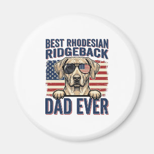 Bästa Rhodesian Ridgeback Pappa Någonsin Vintage H Magnet