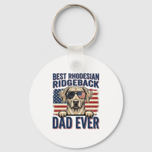 Bästa Rhodesian Ridgeback Pappa Någonsin Vintage H Nyckelring