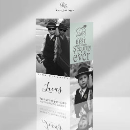 Bästa ringbäraren någonsin fotokort spara datumet