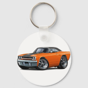 Bästa RoadrunnerOrange-Svart 1970 Nyckelring