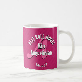 BÄSTA ROLE MODEL Rosa Anpassningsbar Lärare Monogr Kaffemugg