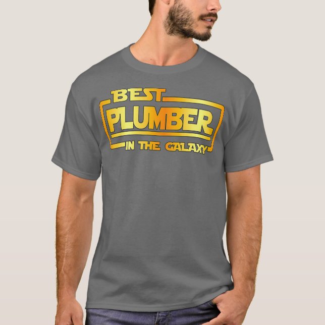 Bästa rörmokare i galaxen t shirt (Framsida)