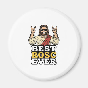 Bästa Rosc Någonsin Vintage Rock Hand Religiös T-s Magnet