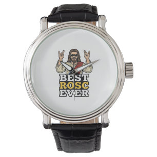 Bästa Rosc Någonsin Vintage Rock Hand Religiös Trö Armbandsur