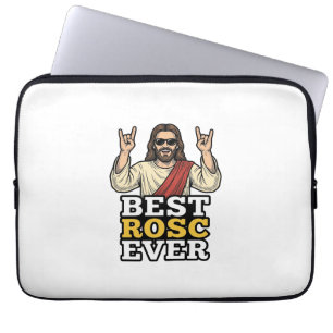 Bästa Rosc Någonsin Vintage Rock Hand Religiös Trö Laptop Fodral