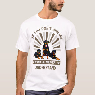 Bästa Rottweiler-konst för män kvinnor barn Rottie T Shirt