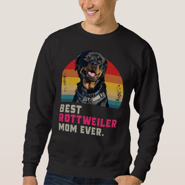 Bästa Rottweiler Mamma någonsin 13 Lång Ärmad Tröja (Framsida)