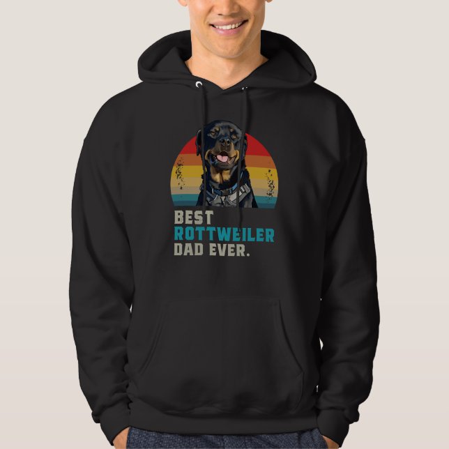 Bästa Rottweiler Pappa någonsin 45 Hoodie (Framsida)