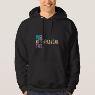 Bästa Rottweiler Pappa någonsin Funny Pet Hund trö Hoodie