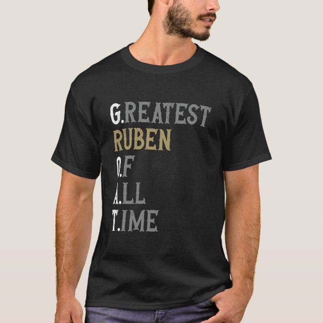 Bästa Ruben genom tiderna  GOAT  Ruben T Shirt (Framsida)
