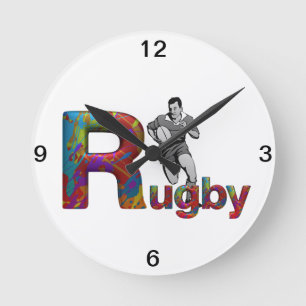 BÄSTA Rugby Rund Klocka