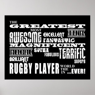 Bästa Rugby-spelare Underbarare Rugby-spelare Poster