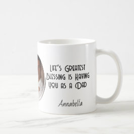 Bästa rundfoto för Pappa och Anpassningsbar Kaffemugg