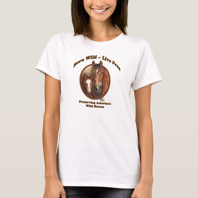 Bästa SAF för födda levande fri kvinna för vild Tee Shirt (Framsida)